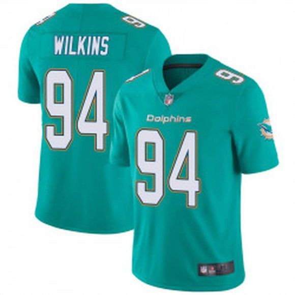Men Miami Dolphins 94 Christian Wilkins Nike Green Limited NFL Jersey